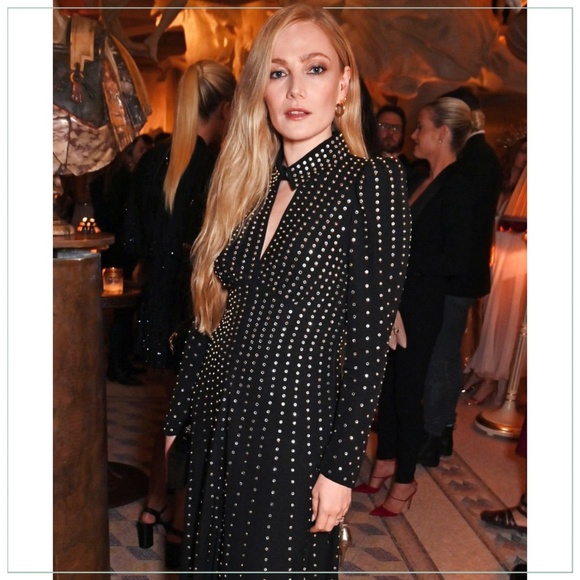 $3900 New Temperley London Crystal-Studded Dallas Runway Dress - Picture 1 of 16